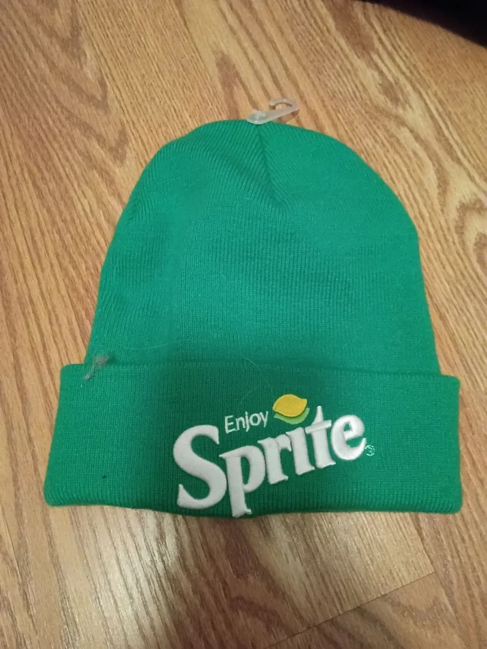 Coca Cola Green Knit Beanie with Red Logo Tag